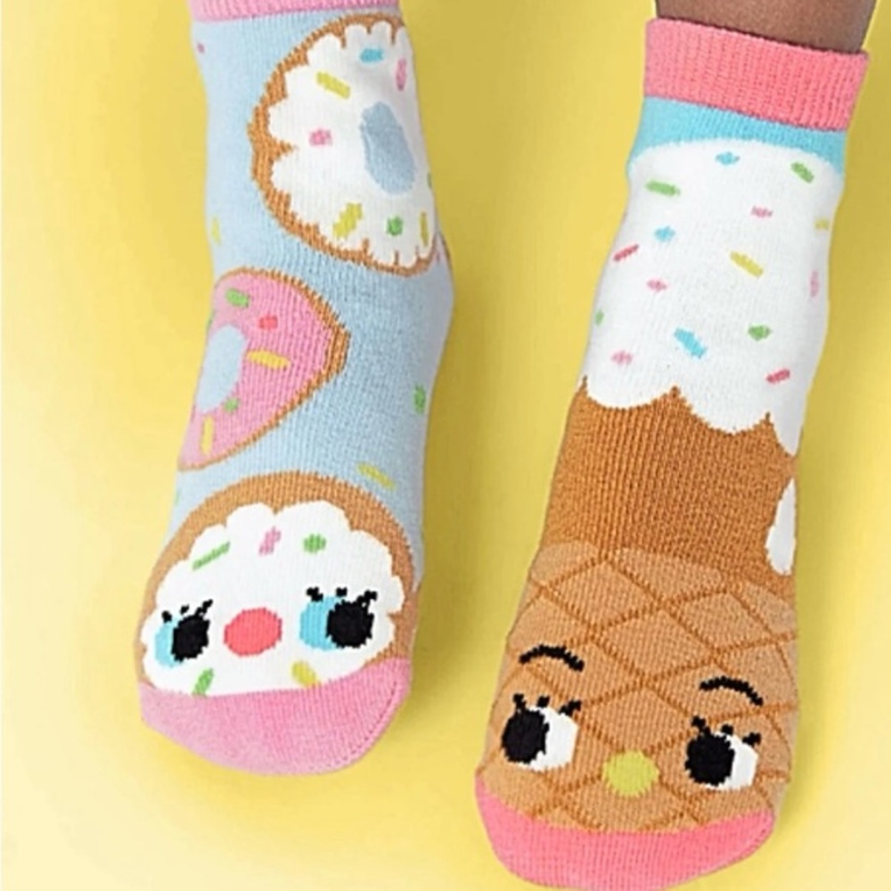 NWT PALS Donut and Ice Cream Toddler grip Socks - age 1-3